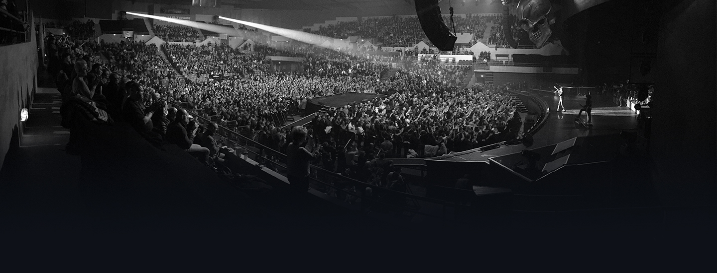 Bandeau scène salle concert foule fosse Antarès Le Mans