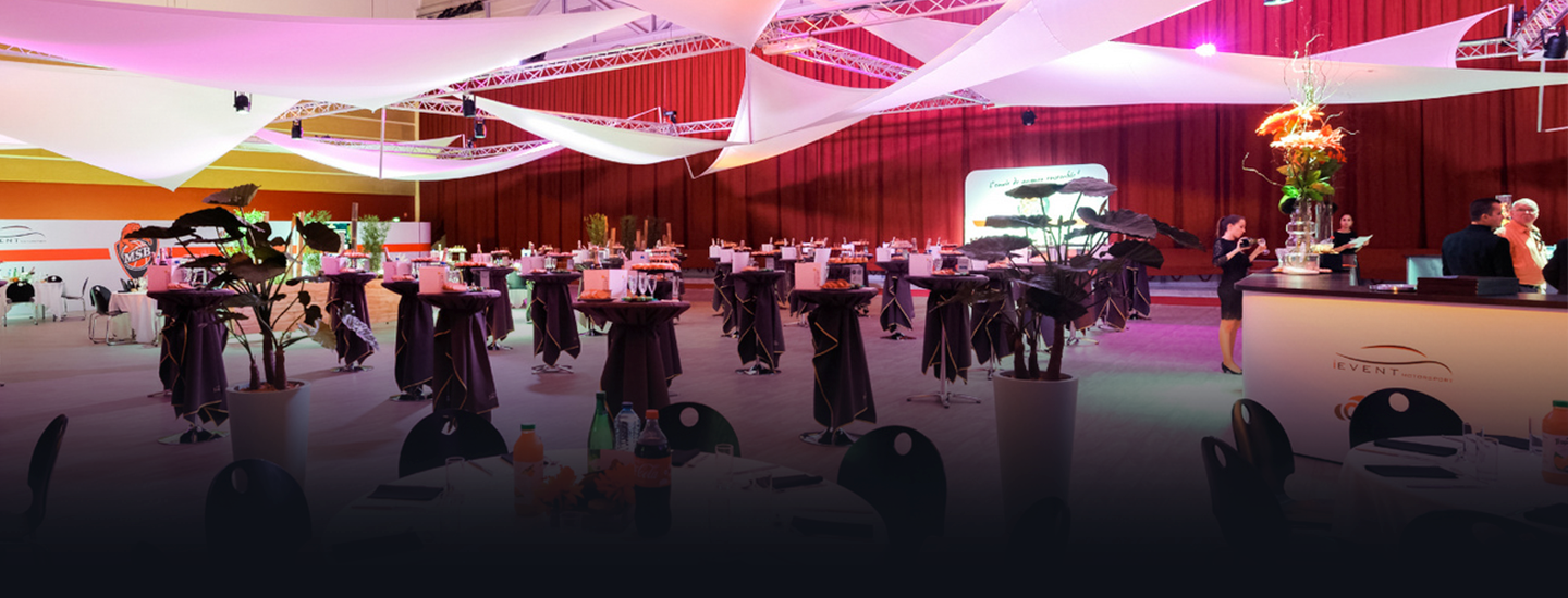 Bandeau VIP Antarès Le Mans Éléments techniques évènementiels