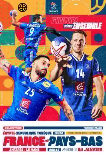 affiche handball france